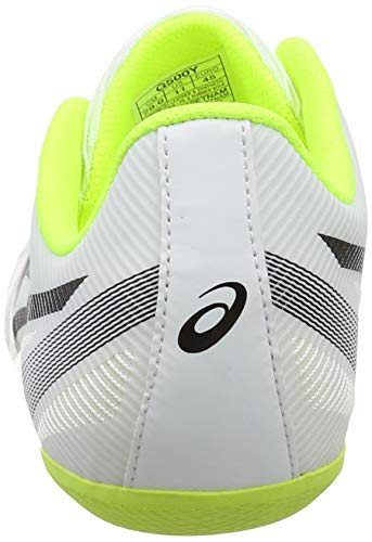 Asics Hypersprint 6, Zapatillas de Atletismo Unisex Adulto, Blanco (White/Black/Safety Yellow 0190), 44.5 EU Asics Hypersprint 6, Zapatillas de Atletismo Unisex Adulto, Blanco (White/Black/Safety Yellow 0190), 44.5 EU