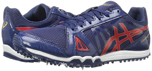 ASICS Men's Hyper XC Cross-Country Running Shoe, Estate Blue/Vermilion/Rich Gold, 14 M US