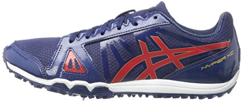 ASICS Men's Hyper XC Cross-Country Running Shoe, Estate Blue/Vermilion/Rich Gold, 14 M US