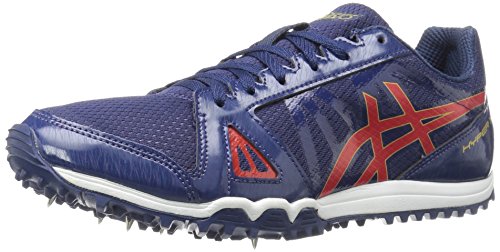 ASICS Men's Hyper XC Cross-Country Running Shoe, Estate Blue/Vermilion/Rich Gold, 14 M US