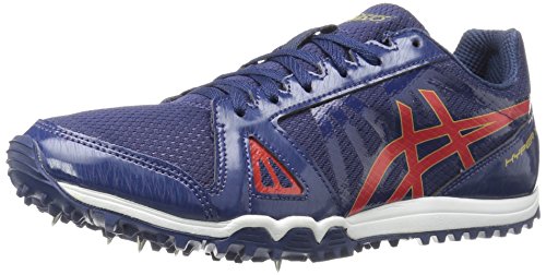 ASICS Men's Hyper XC Cross-Country Running Shoe, Estate Blue/Vermilion/Rich Gold, 14 M US