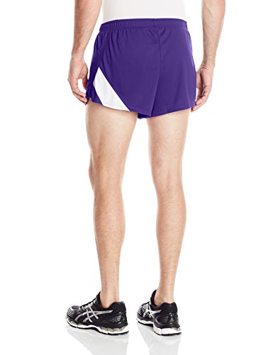 ASICS Pantalón Corto para Hombre Break Through 1/2 Split, Hombre, Pantalones Cortos, TF2351, Violeta y Blanco, XXL