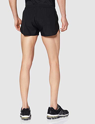 ASICS Silver Split Short Pantalones Cortos, Negro (Black 2011a008-001), L para Hombre ASICS Silver Split Short Pantalones Cortos, Negro (Black 2011a008-001), L para Hombre