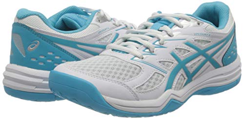 ASICS Upcourt 4, Sneaker Mujer, White/Aquarium, 39 EU ASICS Upcourt 4, Sneaker Mujer, White/Aquarium, 39 EU