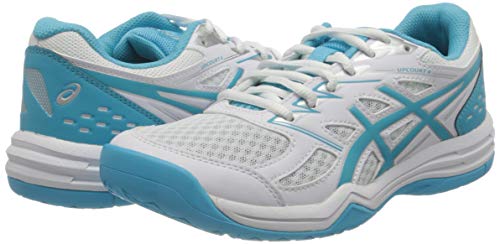 ASICS Upcourt 4, Sneaker Mujer, White/Aquarium, 39 EU