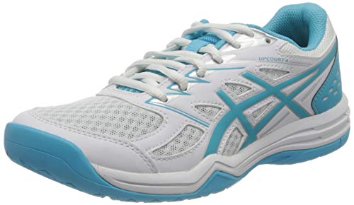 ASICS Upcourt 4, Sneaker Mujer, White/Aquarium, 39 EU ASICS Upcourt 4, Sneaker Mujer, White/Aquarium, 39 EU