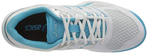 ASICS Upcourt 4, Sneaker Mujer, White/Aquarium, 39 EU