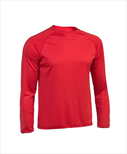 Asioka 300/14 Camiseta Deportiva de Manga Larga, Unisex Adulto, Rojo, L