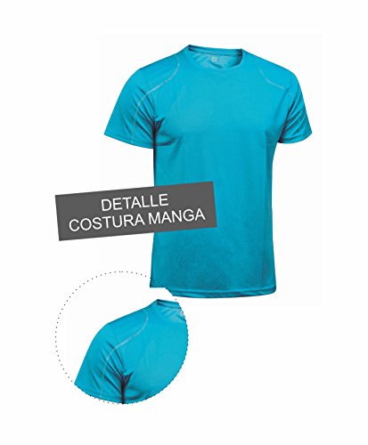 Asioka 75/09 Camiseta de Manga Corta, Unisex Adulto, Turquesa, M