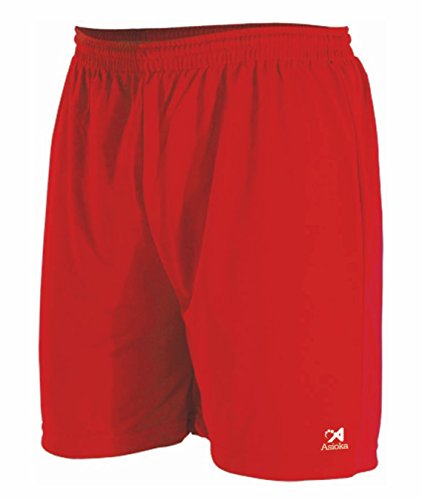 Asioka 90/08N Pantalón Corto Técnico Deportivo, Unisex niños, Rojo, XS (12-14)