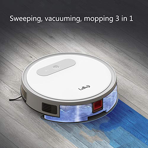 Aspiradora robótica automática, sensor anti-caída y colisión y succión potente de 1200 Pa, autocargable y funciona con la aplicación, para alfombras de pelo de mascotas, azulejos, pisos duros-black Aspiradora robótica automática, sensor anti-caída y colisión y succión potente de 1200 Pa, autocargable y funciona con la aplicación, para alfombras de pelo de mascotas, azulejos, pisos duros-black