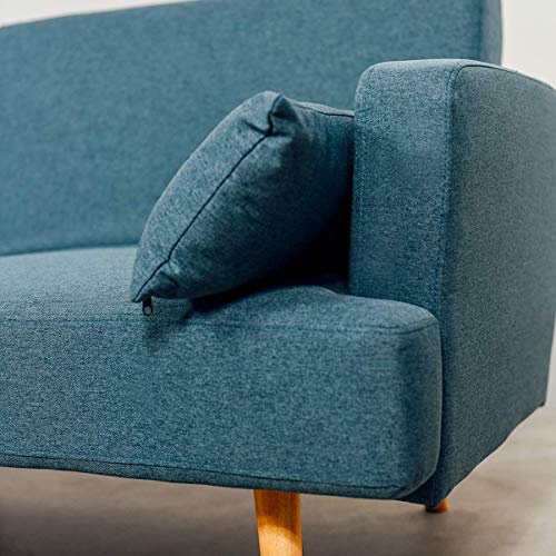 Astan Hogar Sofá Cama 3 Plazas, Tapizado Tela. Modelo Axel AH-AR40600DN, Azul Denim, Astan Hogar Sofá Cama 3 Plazas, Tapizado Tela. Modelo Axel AH-AR40600DN, Azul Denim,