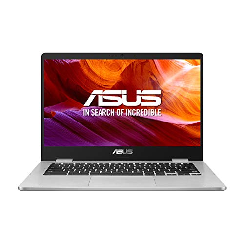 ASUS Chromebook Z1400CN-BV0306 - Ordenador portátil de 14" HD (Intel Celeron N3350, 4GB RAM, 32GB EMMC, Intel HD Graphics 500, Chrome OS) Plata - Teclado QWERTY Español