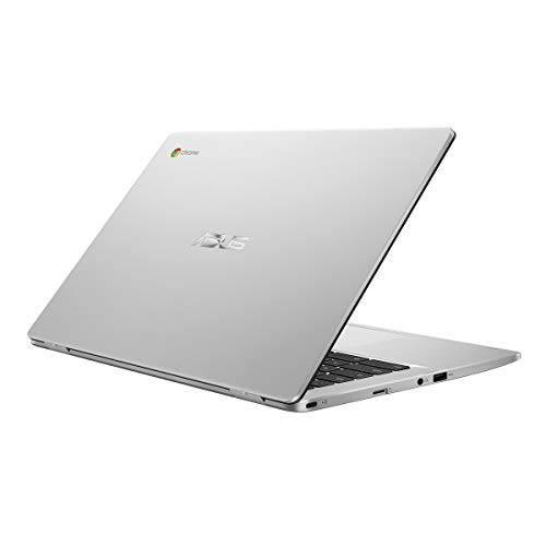 ASUS Chromebook Z1400CN-BV0306 - Ordenador portátil de 14" HD (Intel Celeron N3350, 4GB RAM, 32GB EMMC, Intel HD Graphics 500, Chrome OS) Plata - Teclado QWERTY Español