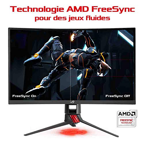 Asus ROG Strix XG27VQ - Monitor Curvo de Gaming de 27" (Full HD, resolucion de 1920x1080p, 144Hz, Extreme Low Motion Blur, Adaptive-Sync, FreeSync)