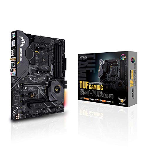 ASUS TUF Gaming X570-Plus (WI-FI) - Placa Base de Gaming ATX AMD AM4 X570 con PCIe 4.0, Dos M.2, 12+2 con Etapa de Potencia Dr. Mos, HDMI, DP, SATA 6 GB/s, USB 3.2 Gen. 2 e iluminación Aura Sync RGB ASUS TUF Gaming X570-Plus (WI-FI) - Placa Base de Gaming ATX AMD AM4 X570 con PCIe 4.0, Dos M.2, 12+2 con Etapa de Potencia Dr. Mos, HDMI, DP, SATA 6 GB/s, USB 3.2 Gen. 2 e iluminación Aura Sync RGB