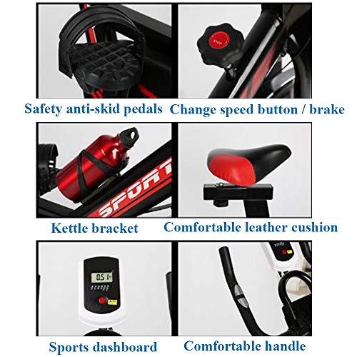 ASZX Bicicleta de Spinning de Ciclismo de Ejercicio con Pantalla LED, Bicicleta aeróbica de Fitness de Altura Ajustable para Interiores, Equipo de Entrenamiento Cardiovascular para el hogar ASZX Bicicleta de Spinning de Ciclismo de Ejercicio con Pantalla LED, Bicicleta aeróbica de Fitness de Altura Ajustable para Interiores, Equipo de Entrenamiento Cardiovascular para el hogar
