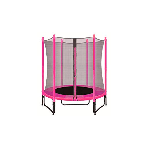 Cama Elástica Infantil 140 cm Trampolín para niños Exterior y Interior  Redonda con Recinto, Red de