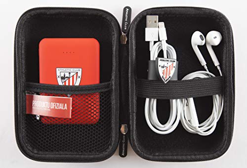 Athletic Club de Bilbao- Funda universal para HDD, discos duros, powerbank, cables, auriculares y accesorios tecnológicos.