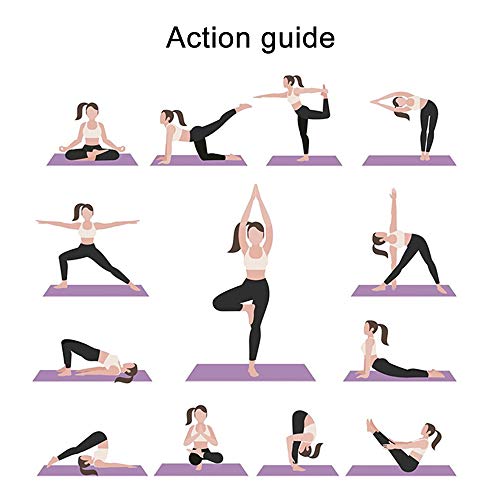 ATIVAFIT - Esterilla de yoga sin ftalatos, antideslizante y respetuosa con las articulaciones, apta para yoga, pilates o gimnasia, con correa de transporte, 183 x 61 x 1 cm, Lila - 2, 183* 61* 1 cm ATIVAFIT - Esterilla de yoga sin ftalatos, antideslizante y respetuosa con las articulaciones, apta para yoga, pilates o gimnasia, con correa de transporte, 183 x 61 x 1 cm, Lila - 2, 183* 61* 1 cm