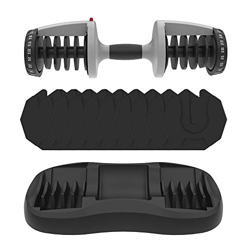 ATIVAFIT - Mancuerna Ajustable de 25kg con Sistema de dial Ajustable para Uso doméstico, para Hombres y Mujeres, Gimnasio ATIVAFIT - Mancuerna Ajustable de 25kg con Sistema de dial Ajustable para Uso doméstico, para Hombres y Mujeres, Gimnasio