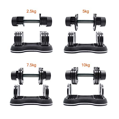 ATIVAFIT-Mancuernas ajustables para gimnasio o casa, individuales (12,5 kg) ATIVAFIT-Mancuernas ajustables para gimnasio o casa, individuales (12,5 kg)