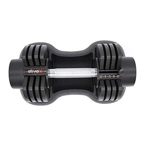 ATIVAFIT-Mancuernas ajustables para gimnasio o casa, individuales (12,5 kg)