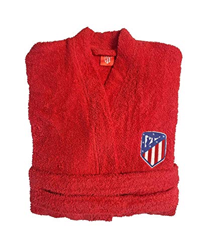 Atlético de Madrid. Albornoces con Licencia Oficial del Club.Unisex Algodón 100% (Talla XL)