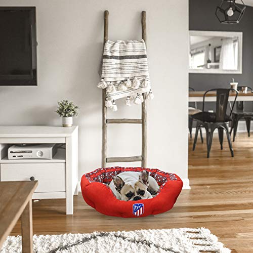 Atletico de Madrid BE-01M-ATL Cama para Animales de Compañía, Talla M