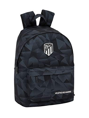 Atlético de Madrid Black Oficial Mochila Juvenil Para Portátil 14,1", 310x160x410mm