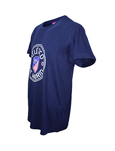 Atletico de Madrid Camiseta Hombre Azul Marino Nuevo Escudo Atletico de Madrid Camiseta Hombre Azul Marino Nuevo Escudo