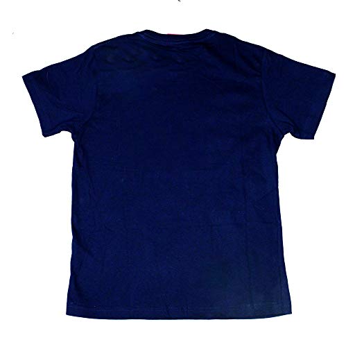Atlético de Madrid Camiseta Print - Nuevo Escudo (Azul Marino, 8 años)