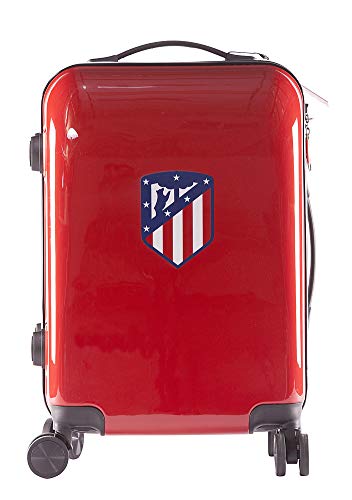 Atlético de Madrid - Pack de Viaje Maleta y Accesorios - Producto Oficial del Equipo Temporada 19/20. Incluye Almohada Cervical, Organizador de Equipaje, Neceser, Antifaz y Etiqueta de Equipaje.