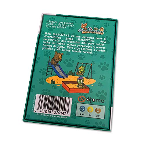 Átomo Games Más Mascotas. Juego de Cartas. Expansión Mascotas Átomo Games Más Mascotas. Juego de Cartas. Expansión Mascotas