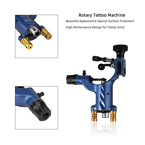 ATOMUS Pistola De MáQuina De Tatuaje Giratoria Pistola De Motor Para MáQuina De LibéLula Para Tatuaje ArtíStico Azul