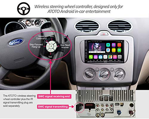 ATOTO A6 Doble DIN Android navegación del Coche estéreo con Doble Bluetooth - Estándar A6Y2710SB 1G / 16G Car Multimedia Radio, WiFi/BT Internet Tethering, Soporte 256G SD y más