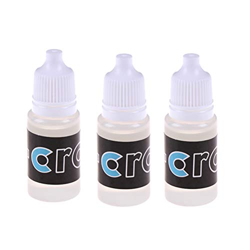 Atrumly 3 piezas de 10 ml de aceite lubricante de baja viscosidad para cojinetes de patines, patines, patinetas, el mejor aceite para lubricar patines y cojinetes de rueda