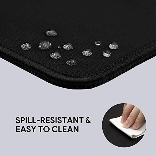 AUKEY Alfombrilla Ratón Grande Gaming Mouse Pad XL (900x400x4mm) con Superficie Texturizada Impermeable, Base de Goma Antideslizante para Gamers, Oficina, PC, Portátil, Ordenador