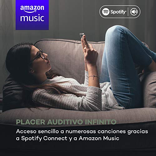 auna Connect Link – Radio Inteligente, Internet / Dab+ / Radio FM, Spotify Connect, Amazon Music, Bluetooth, Control por aplicación UNDOK, Pantalla HCC 2,4", Entrada AUX, Control Remoto, Blanco