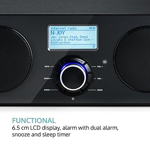 auna Worldwide ST - Radio con Internet, Radio Digital, Radio con wi-fi, Reproductor de Red, Dab/Dab+, FM/AW, RDS, Puerto USB con MP3, Autoapagado, Pantalla LCD, Mando Distancia, Negro auna Worldwide ST - Radio con Internet, Radio Digital, Radio con wi-fi, Reproductor de Red, Dab/Dab+, FM/AW, RDS, Puerto USB con MP3, Autoapagado, Pantalla LCD, Mando Distancia, Negro
