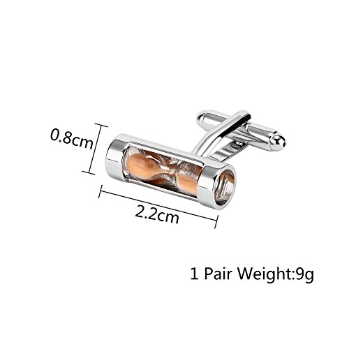 Aundiz Hombres Acero Inoxidable Gemelo Naranja Minutero Reloj de Arena Aundiz Hombres Acero Inoxidable Gemelo Naranja Minutero Reloj de Arena
