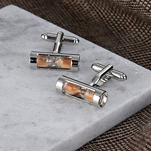 Aundiz Hombres Acero Inoxidable Gemelo Naranja Minutero Reloj de Arena Aundiz Hombres Acero Inoxidable Gemelo Naranja Minutero Reloj de Arena