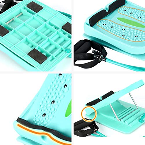 Auplew - Taburete plegable con pedal, tabla de estiramiento, placas para ejercicios, para adelgazar las piernas, tabla de ejercicios, mini máquina de entrenamiento de ejercicios paso a paso, para