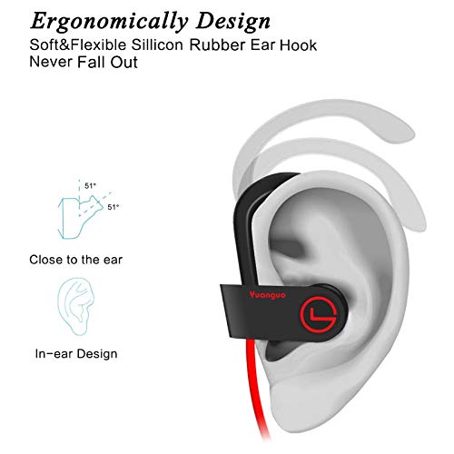 Auriculares Bluetooth, Arbily IPX7 Auriculares Inalambricos con Micrófono HiFi Estéreo Cancelación De Ruido CVC 6.0, 10 Horas Auriculares Deportivos para iOS, Android, Smartphones Auriculares Bluetooth, Arbily IPX7 Auriculares Inalambricos con Micrófono HiFi Estéreo Cancelación De Ruido CVC 6.0, 10 Horas Auriculares Deportivos para iOS, Android, Smartphones