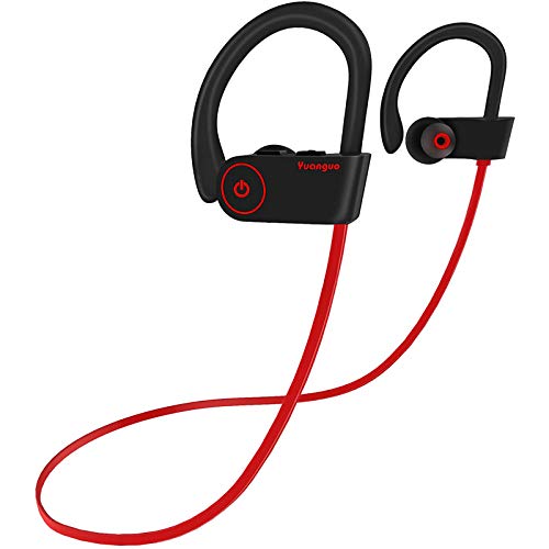 Auriculares Bluetooth, Arbily IPX7 Auriculares Inalambricos con Micrófono HiFi Estéreo Cancelación De Ruido CVC 6.0, 10 Horas Auriculares Deportivos para iOS, Android, Smartphones