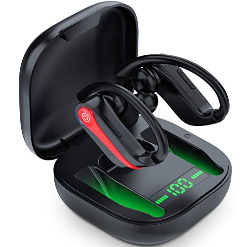 Auriculares Bluetooth Deportivos V5.1, IPX7 Impermeable Auriculares Inalambricos Running, 40H Cascos Bluetooth con Microfono, Carga Rapida, CVC8.0 Cancelación de Ruido, Viajes, Gimnasio, Deporte Auriculares Bluetooth Deportivos V5.1, IPX7 Impermeable Auriculares Inalambricos Running, 40H Cascos Bluetooth con Microfono, Carga Rapida, CVC8.0 Cancelación de Ruido, Viajes, Gimnasio, Deporte