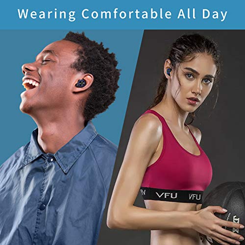 Auriculares Bluetooth, iAmotus Inalámbricos Auriculares Mini Twins Stereo In-Ear Carga Rapida Auriculares Sport Bluetooth 5.0 Resistente al Agua con Micrófono para iPhone y Android Huawei