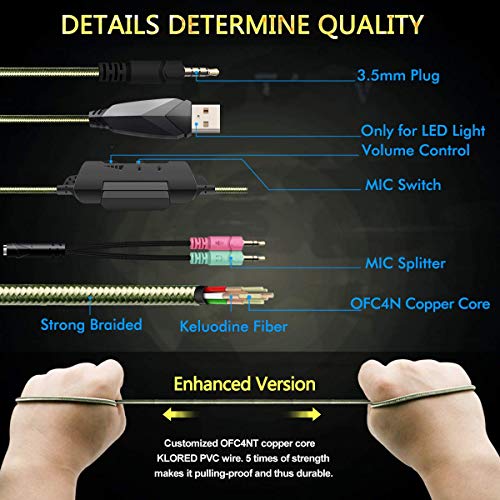 Auriculares Gaming para PS4 Xbox One Nintendo Switch, GM-100 Cascos Gaming con Sonido Envolvente y Reducción de Ruido. La Disfruta de Lujo del Sonido Nítido Auriculares Gaming para PS4 Xbox One Nintendo Switch, GM-100 Cascos Gaming con Sonido Envolvente y Reducción de Ruido. La Disfruta de Lujo del Sonido Nítido
