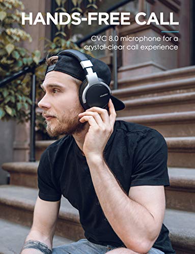 Auriculares Inalámbricos Bluetooth, Mixcder E7 Auriculares con Cancelación de Ruido, Micrófono CVC 8.0, Sonido de Alta Fidelidad, Carga Rápida, 30 Horas para Trabajar/Viajar