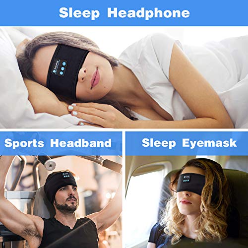 Auriculares para Dormir Regalos Originales para Hombre Mujer - Regalos Originales Auriculares Dormir Deportes Diadema Bluetooth, Suave Orejeras para Dormir con Ultrafinos HD Estéreo Altavoces (Black) Auriculares para Dormir Regalos Originales para Hombre Mujer - Regalos Originales Auriculares Dormir Deportes Diadema Bluetooth, Suave Orejeras para Dormir con Ultrafinos HD Estéreo Altavoces (Black)